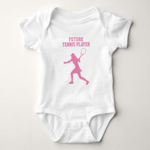 Future tennis player cute baby bodysuit for girl