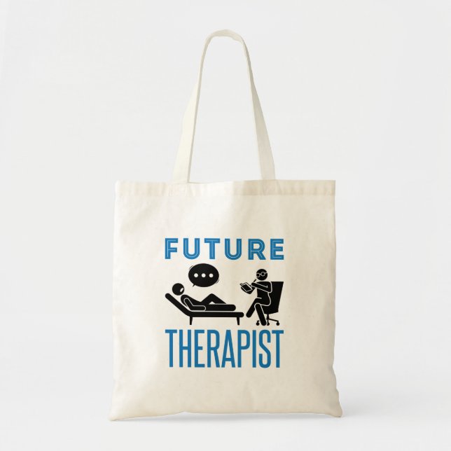 Future Therapist Psychologist Mental Health Tote Bag (Front)