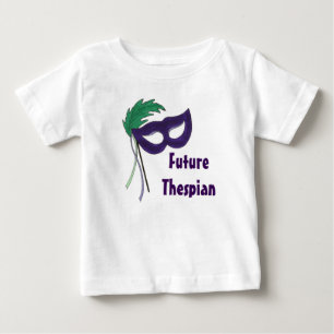 Future Thespian Purple Drama Masquerade Mask Baby T-Shirt