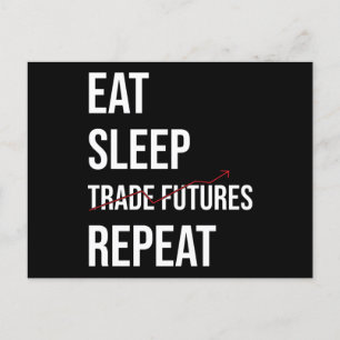 Future Trading Stock Market Postcard