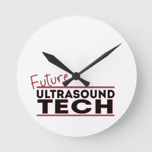 Future Ultrasound Tech Round Clock