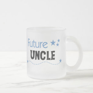 Future Uncle T-shirts and Gifts Frosted Glass Coffee Mug