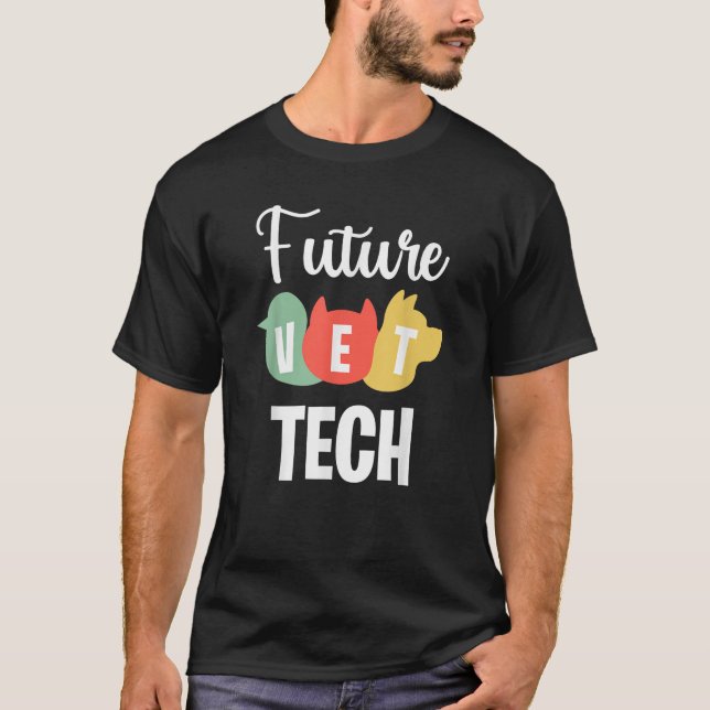 Future Vet Tech Student Graduation Veterinary Tech T-Shirt (Front)