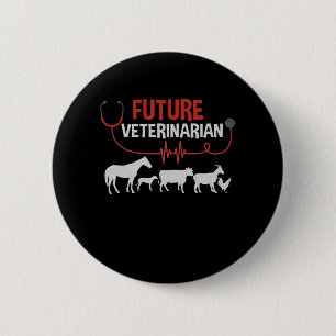Future Veterinarian 6 Cm Round Badge