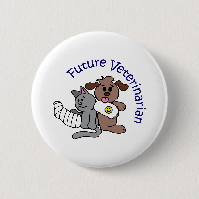 FUTURE VETERINARIAN 6 CM ROUND BADGE (Front)
