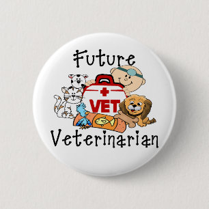 Future Veterinarian 6 Cm Round Badge