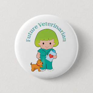 Future Veterinarian 6 Cm Round Badge