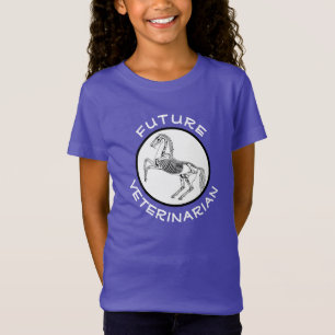 "Future Veterinarian" and Horse Skeleton T-Shirt