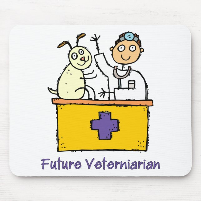 Future Veterinarian - Boy Mouse Mat (Front)