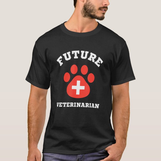 Future Veterinarian Boys Girls Kids Animal Doctor  T-Shirt (Front)