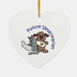 FUTURE VETERINARIAN CERAMIC TREE DECORATION