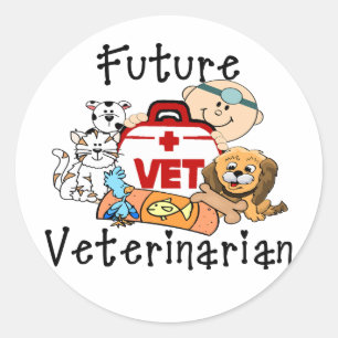 Future Veterinarian Classic Round Sticker