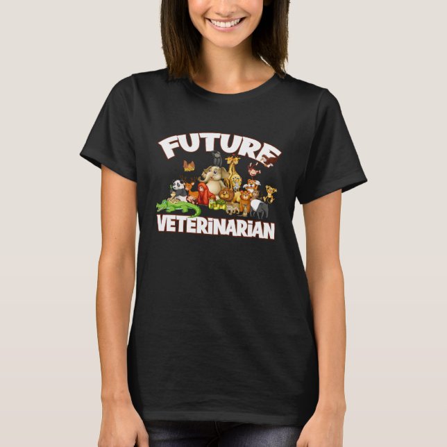 Future Veterinarian Cute Zoo Animal T-Shirt (Front)
