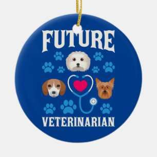 Future Veterinarian Doctor Animals Lover Ceramic Tree Decoration
