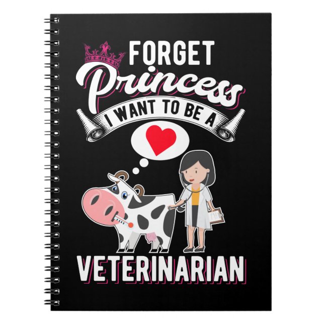 Future Veterinarian Girl Animal Doctor Notebook (Front)