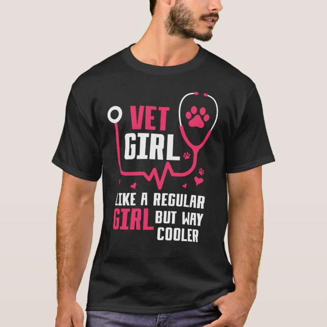 Future Veterinarian Girl Animal Rescue T-Shirt (Front)