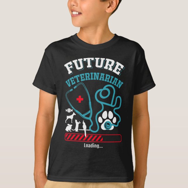 Future Veterinarian Kids Animal Doctor T-Shirt (Front)