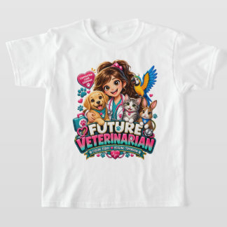 Future Veterinarian Kids Animal Lover T-Shirt