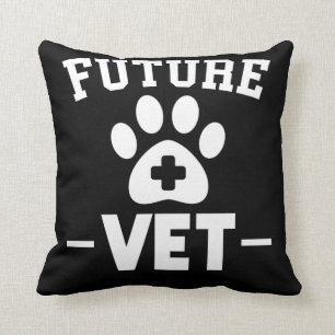 Future Veterinarian Student Animal Rescuer Cushion