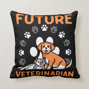 Future Veterinarian Student Vet Tech Pet Lover Cushion