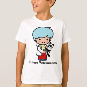 Future Veterinarian with Kitty Cat T-Shirt