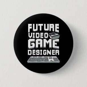 Future Video Game Designer Boys Girls Kids 1 6 Cm Round Badge