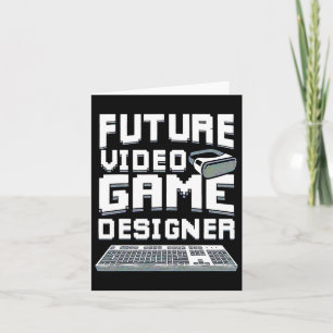 Future Video Game Designer Boys Girls Kids 1 Card