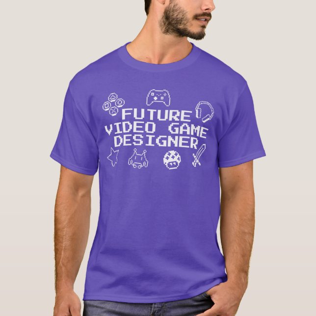 Future Video Game Designer Gift Gaming Coding Prog T-Shirt (Front)