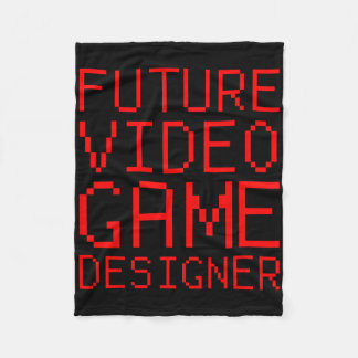 Future Video Game Designer Kid's  Fleece Blanket