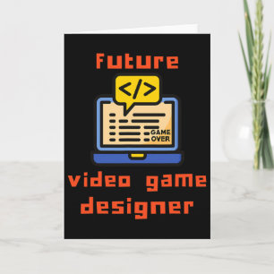 Future Video Game Designer Programmer Coder Card