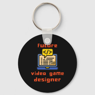 Future Video Game Designer Programmer Coder  Key Ring