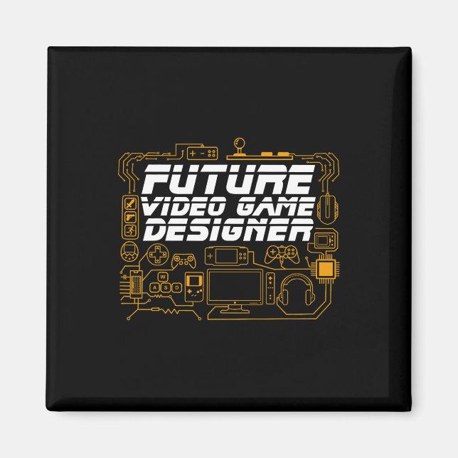 Future Video Game Designer Programmer Coding Gamer Magnet (Front)