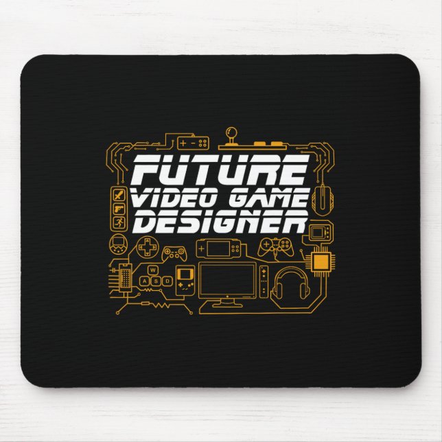 Future Video Game Designer Programmer Coding Gamer Mouse Mat (Front)