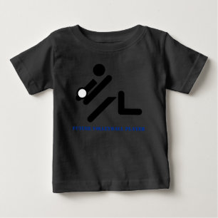 Future volleyball player black, blue custom baby T-Shirt