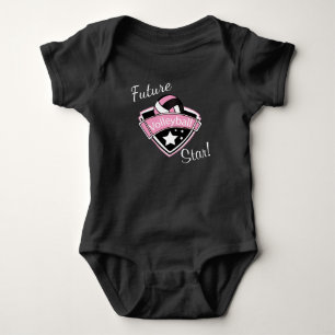 Future Volleyball Star - Pink, White and Black Baby Bodysuit