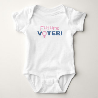 Future Voter! Girl's Romper Baby Bodysuit