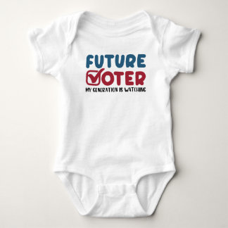 Future Voter My Generation Is Watching | Vote 2024 Baby Bodysuit