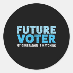 Future Voter Shirt Resist Political For Kids And T Classic Round Sticker