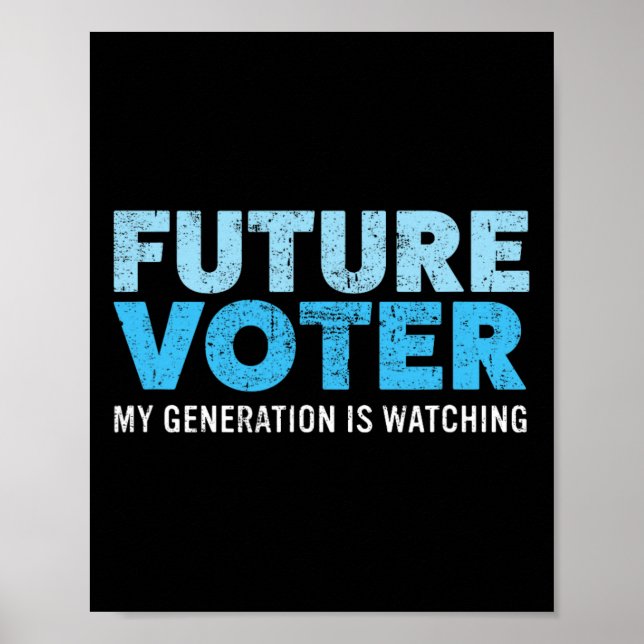 Future Voter Shirt Resist Political For Kids And T Poster (Front)