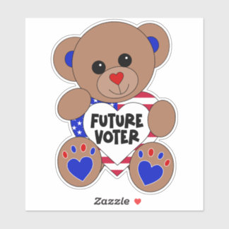 Future Voter Teddy Bear Kids Vote USA Elections