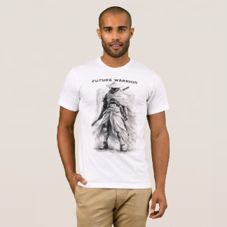 Future Warrior Graphic Tee - Cyberpunk Samurai Ske