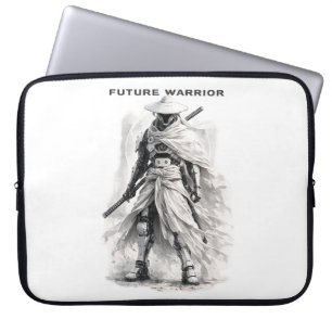 Future Warrior Laptop Sleeve - Cyberpunk Samurai S