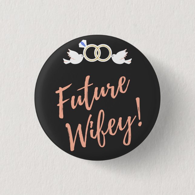 Future Wifey Love Birds 3 Cm Round Badge (Front)