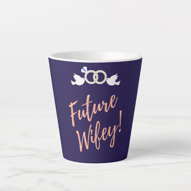 Future Wifey Love Birds   Latte Mug (Front)