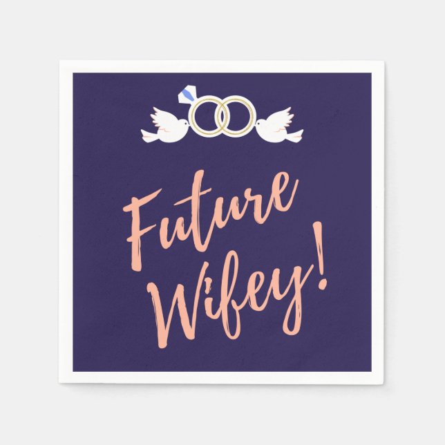 Future Wifey Love Birds    Napkin (Front)