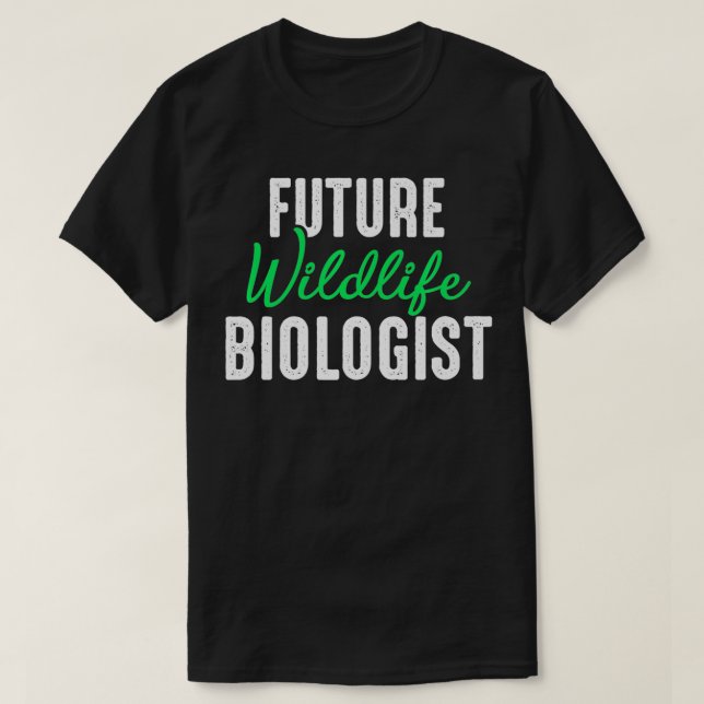 Future Wildlife Biologist Warrior Conservation Gif T-Shirt (Design Front)