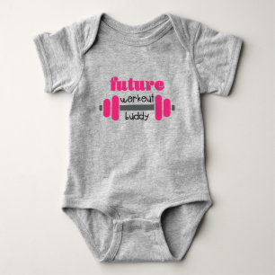 Future workout buddy baby bodysuit