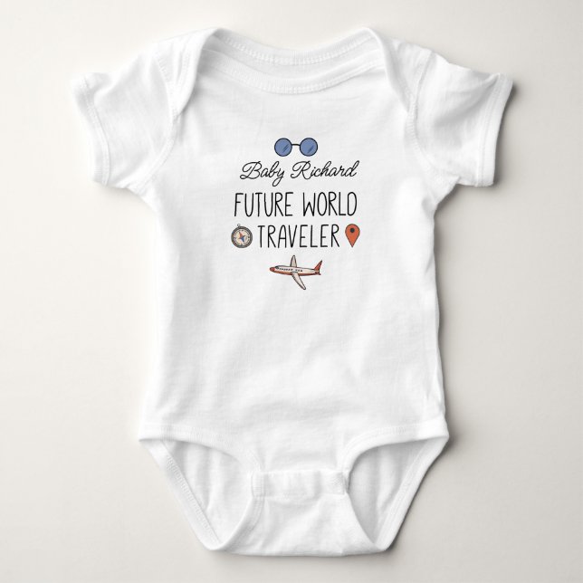 Future World Traveller Baby Bodysuit (Front)