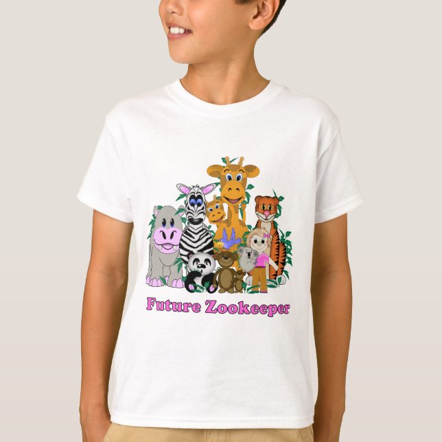 Future Zookeeper Girl T-Shirt (Front)