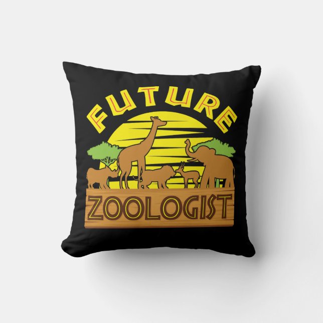 Future Zoologist Cushion (Front)